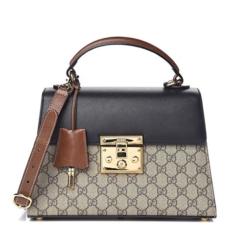 gucci padlock top handle small|More.